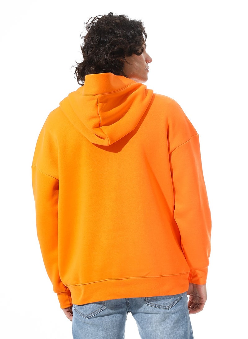 Defect Orange Hoodie With A Modern Cut From Defect - Image 3