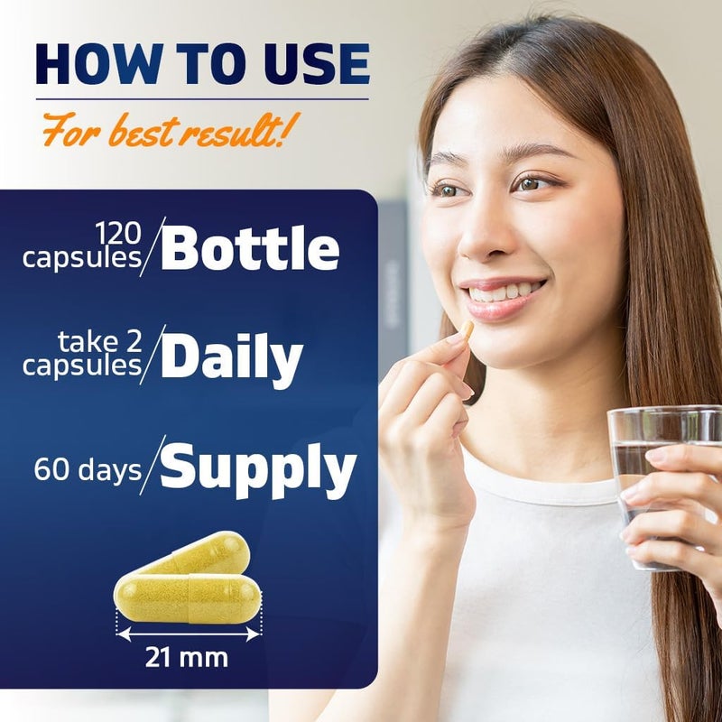 Vitamatic Quercetin 500 mg 120 Vegetarian Capsules NonGMO Gluten Free Vegan  Supports Cardiovascular Health - Image 3