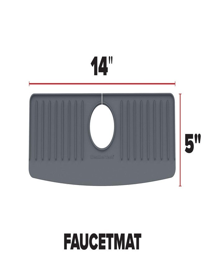 ويذر تك WeatherTech FaucetMat - احمِ أسطح مطبخك وحمامك - رمادي فاتح/حصوي - Image 3