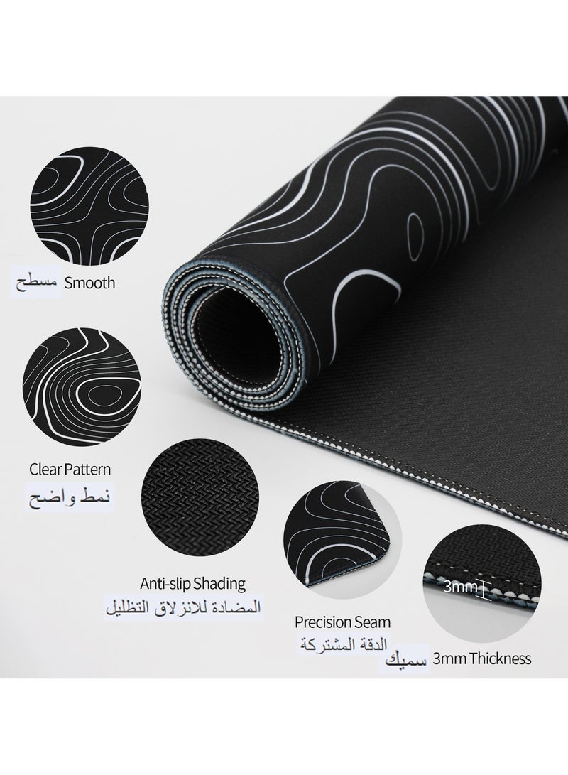 Large Mouse Pad Non-Slip Rubber Base Gaming Mousepad Office Desk - Image 5