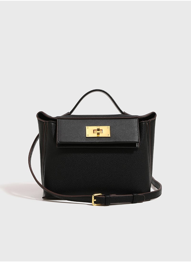 BLLE ROWN - Women's Luxury Handbags Multifunctional Top Handle Satchel Handbag Commuter Versatile Premium Soft PU Leather Crossbody Bag Shoulder Black Bags For Ladies - Image 1
