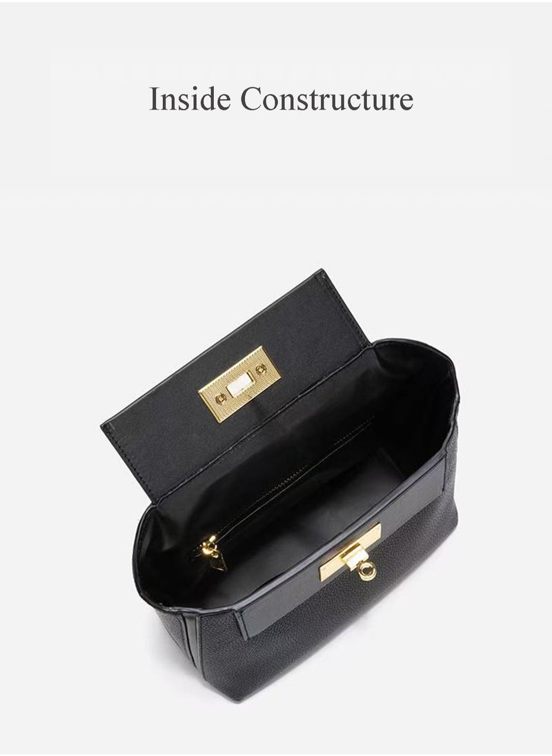 BLLE ROWN Women's Luxury Handbags Multifunctional Top Handle Satchel Handbag Commuter Versatile Premium Soft PU Leather Crossbody Bag Shoulder Black Bags For Ladies  - Image 5