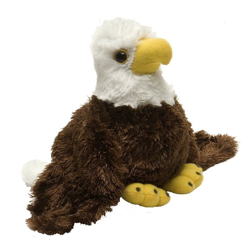 Wild Republic Bald Eagle Plush, Stuffed Animal, Plush Toy, Gifts for Kids, Hugâ€™Ems 7" - Image 1