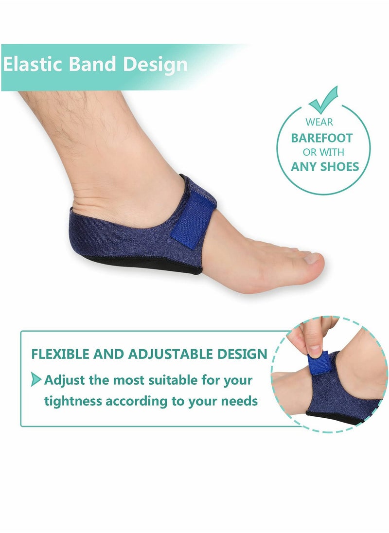 KASTWAVE Heel Protectors,  Gel Heel Cups, Heel Cushion Support for Plantar Fasciitis, Heel Pain, Heel Pads Great for Aching Feet,Tendinitis, Bone spur, Cracked Heel Repair,for Men & Women (4 PCS)  - Image 2