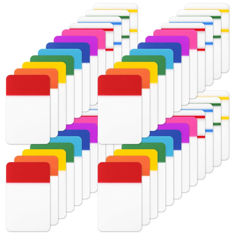 Tecreddy 1 Inch Tabs for Notebooks, 960 Pieces Sticky Note Tabs File Index Tabs for Books, Binders, Papers, Documents, File Folders (48 Sets 12 Colors) - Image 1