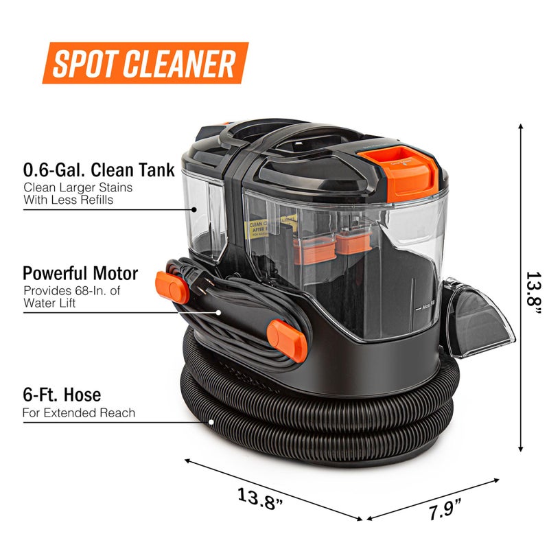 Armor All SCA702 901 7 Amp Portable Spot Cleaner for Car Cleaning, Carpet and Upholstery Stain Removal - Image 2