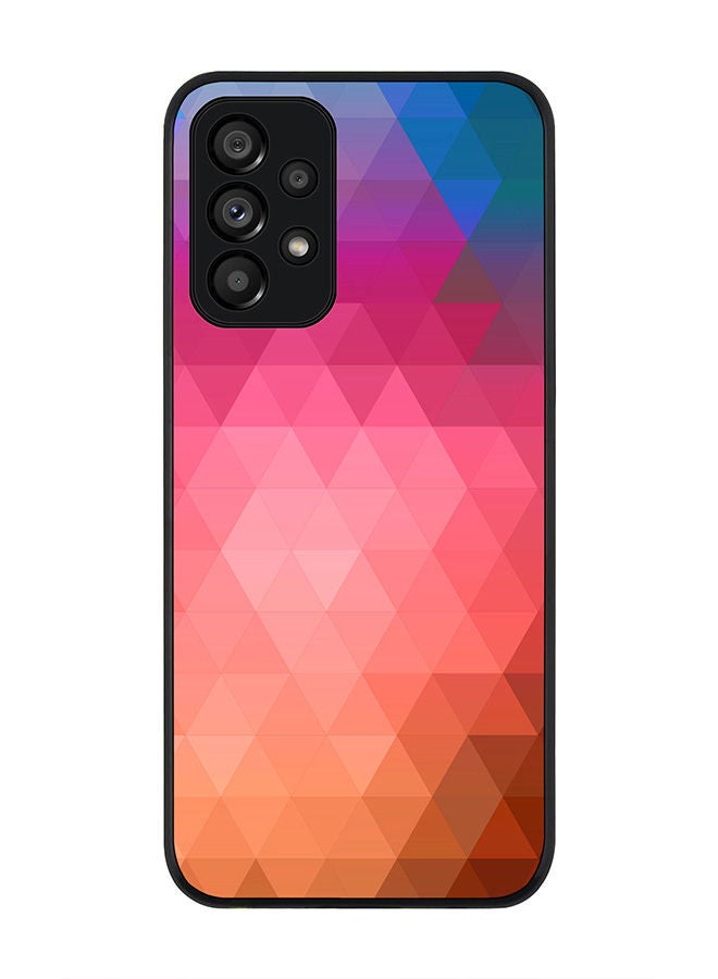 Stylizedd Rugged Black edge case for Samsung Galaxy A73 5G Slim fit Soft Case Flexible Rubber Edges Anti Drop TPU Gel Thin Cover - Anna's Prism - Image 1