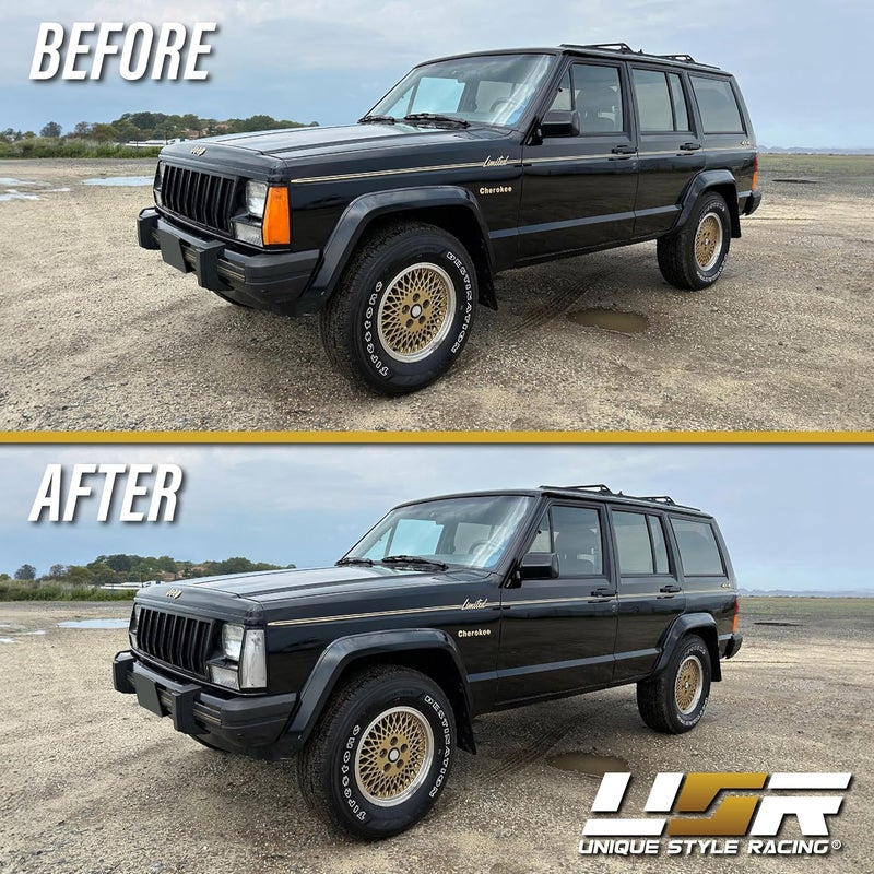 USR UNIQUE STYLE RACING أضواء الزاوية الرياضية ذات الطراز الفريد من USR لجيب شيروكي XJ - Image 5