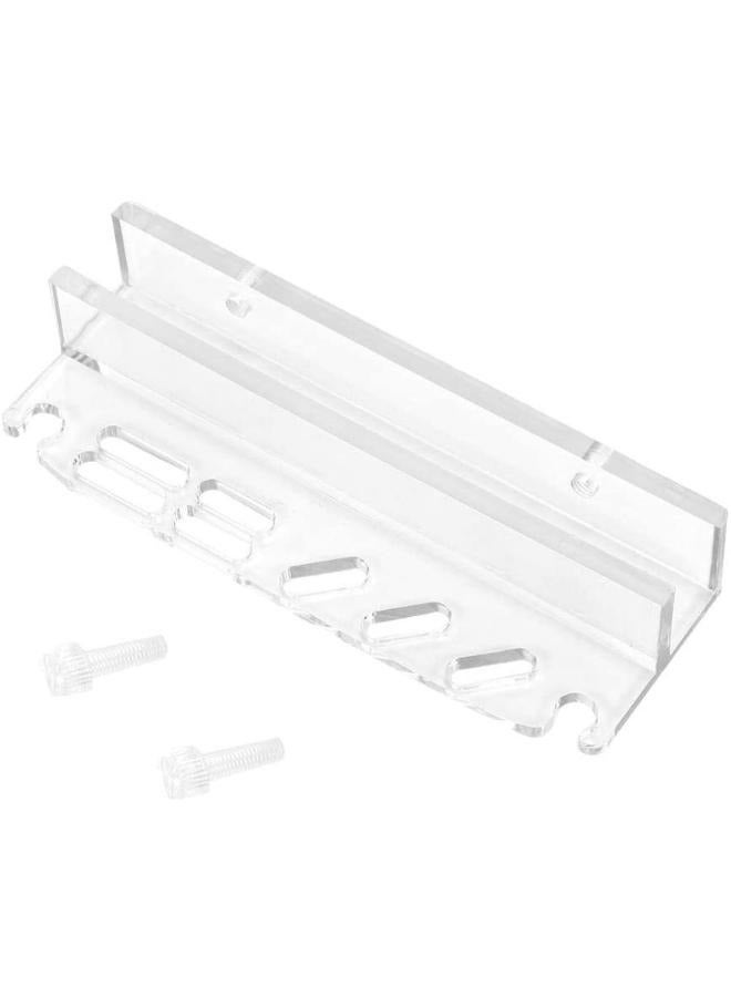 B & K الاكريليك النباتات المائية العشب صيانة أداة حامل حوض السمك الرف المنظم خزان الأسماك الملقط مقص تخزين الرف - Image 3