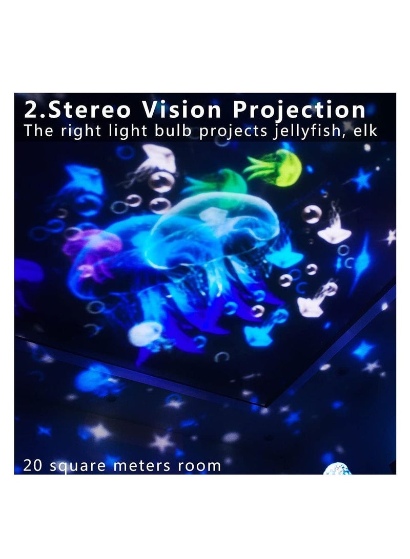 Ocean Star Sky Night Light Projector for Kid, Kids Constellation Galaxy Projector, 360 Degree Rotating Nebula Starry Projection Lamp