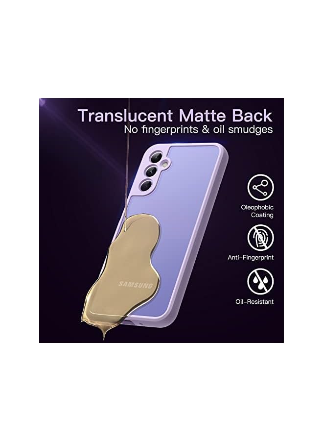 Jetech Matte Case For Samsung Galaxy A54 5G 6.4-Inch, Frosted Translucent Back Protective Slim Phone Cover, Anti-Fingerprints (Lilac) - Image 3