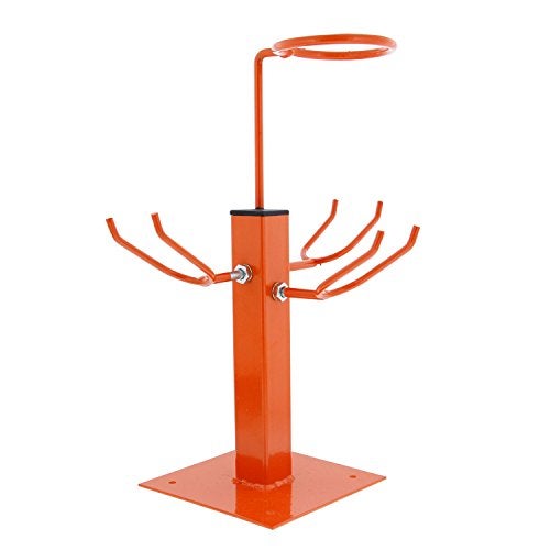 TCP Global 3 Gun Gravity Feed Paint Triple Spray Gun Holder Stand with Strainer Holder Holds 3 HVLP Guns Bench Mount - Image 1