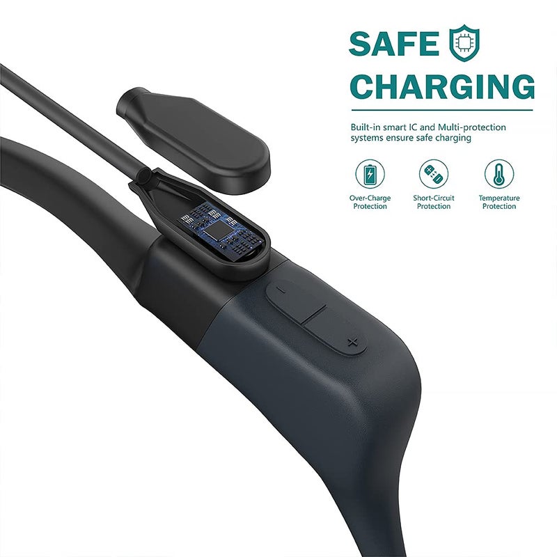 TUSITA Magnetic Charger Compatible with AfterShokz Aeropex, SHOKZ OPENCOMM, OPENRUN PRO, Mini - 1M,2-Pack - Image 5