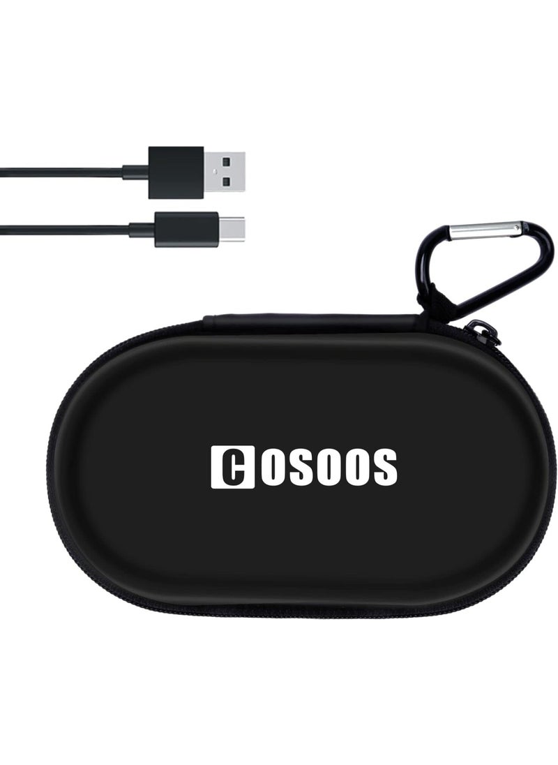 COSOOS COSOOS Carrying Case  16ft USBC Charging Cable Only for Silicone Rubber 230 Headlamp with Floodlight  Spotlight  Sensor Mode Portable Travel Headlamp Case Replacement  Short USBC Cable  - Image 1