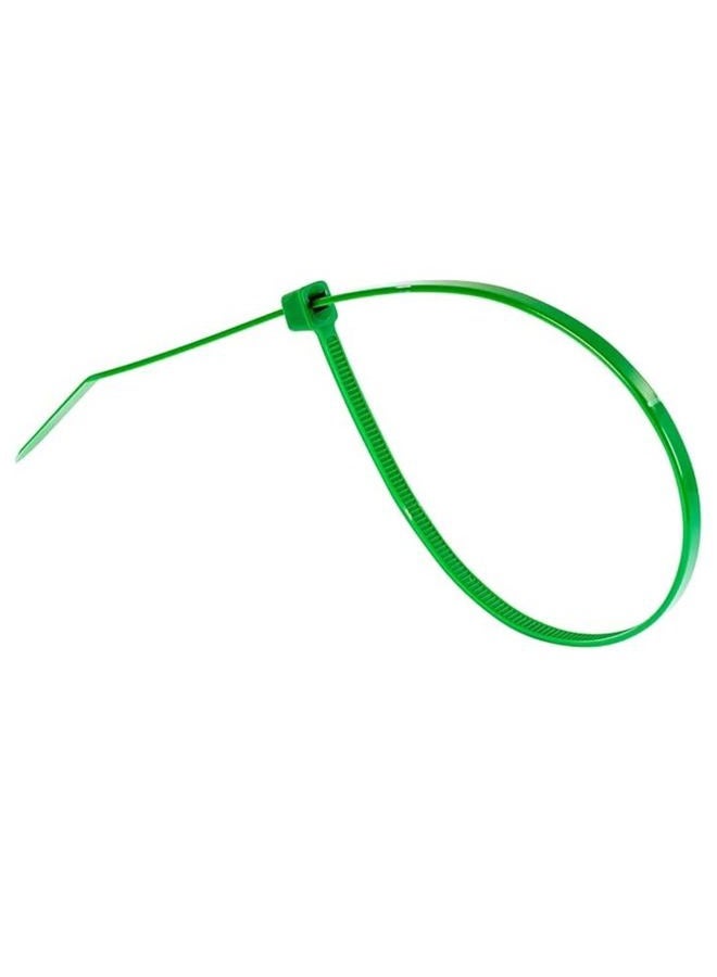 GTSE 8 Inch Green Zip Ties, 100 Pack, 18lb Strength, UV Resistant Strong Nylon Cable Ties, Self-Locking 8" Tie Wraps - Image 3