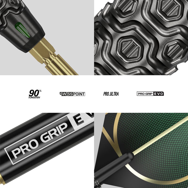 TARGET Darts Cult 01 90% Tungsten Swiss Point Steel Tip Darts Set, 23G | Swiss Point Dart Set, Tungsten Barrel, Professional Darts Set, Swiss Point Tool Included - Image 4