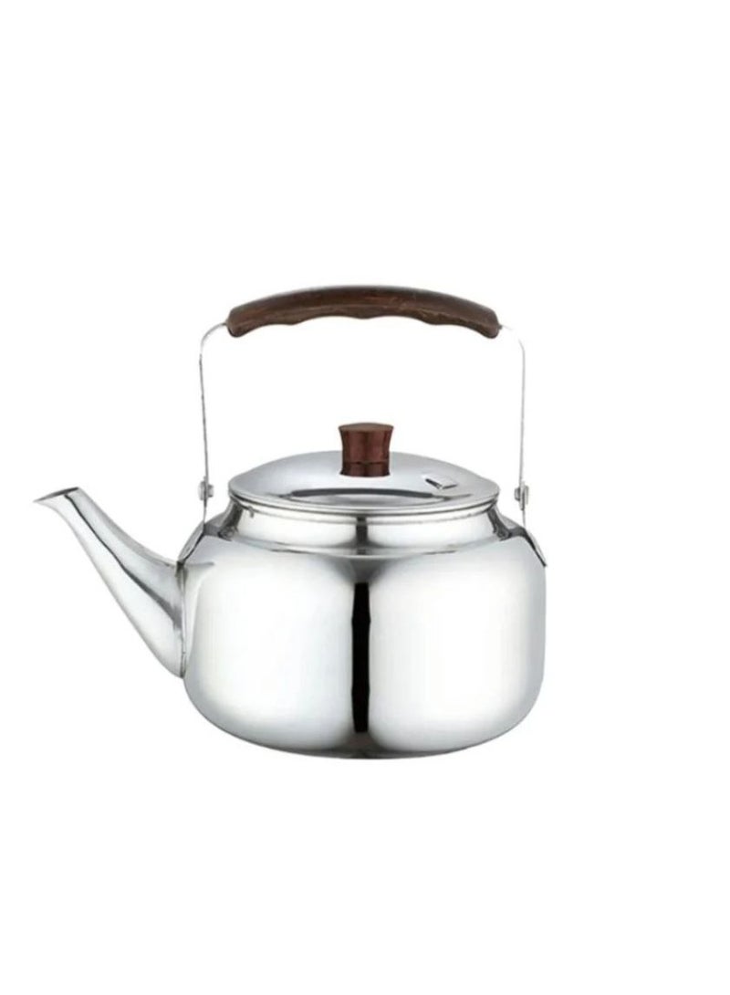 Stylish stainless steel teapot with a tight-fitting lid and comfortable handle, 4liters - Image 2