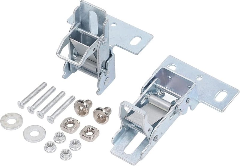 180 Degree Rotation Double Spring Flip Hinge Flipper Electroplated Iron Woodworking Push Rod Tool - Image 1