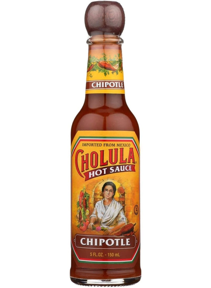 Cholula Chipotle Hot Sauce 5 FL Oz, Smoked Chili Pepper Sauce, Medium Heat - Image 1