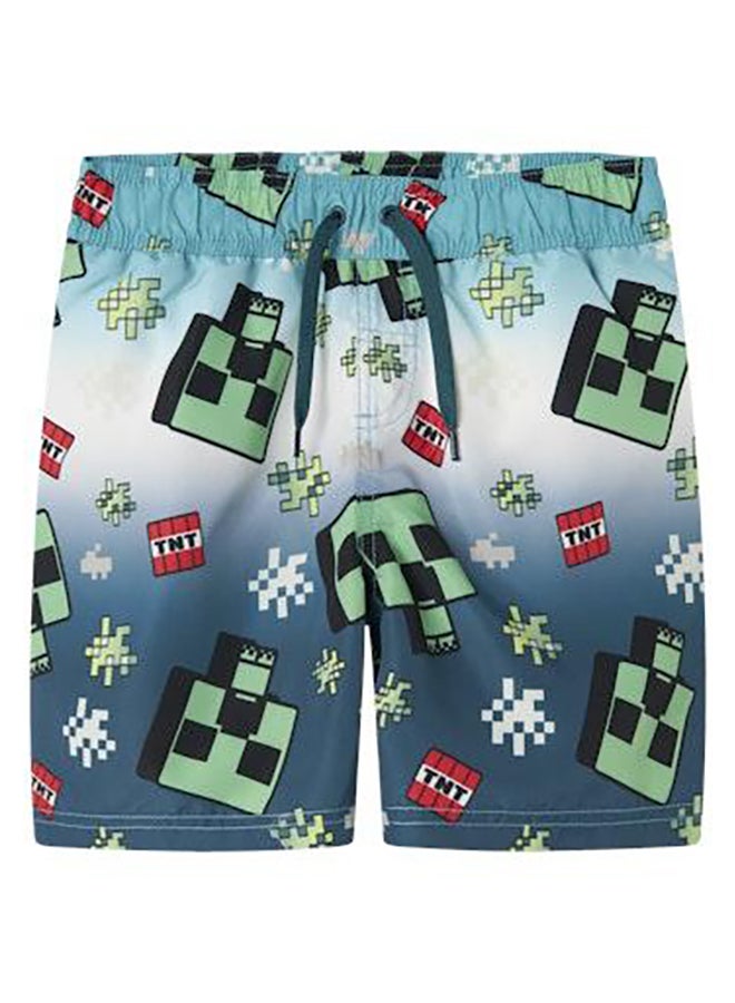 NAME IT Nkmmyx Minecraft Swimshorts Bfu  - Image 1