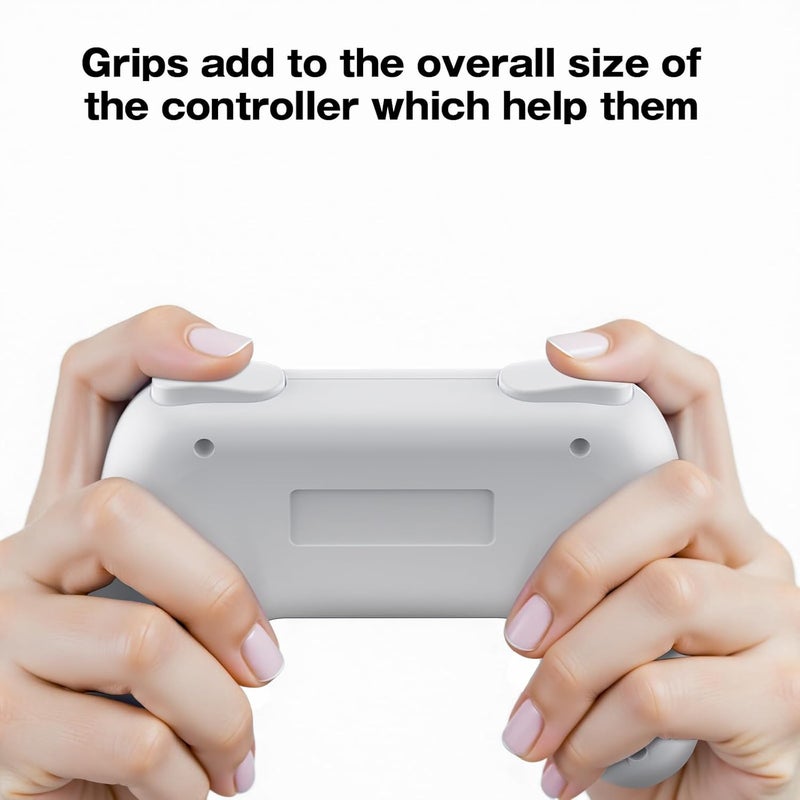 FYOUNG Hand Grips for Switch and for Switch OLED JoyCons, Hand Grips Controllers Compatible with Nintendo Switch for Joy Con and Switch OLED Model 2021 (4 Pack) (Black &White) - Image 3