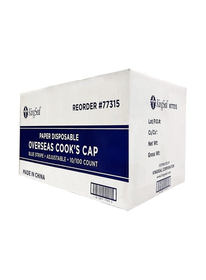 KingSeal Disposable Cook's Cap - 100 Each - Image 4