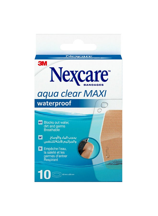 Nexcare 3M Absolute Waterproof Bandages - 10 Pcs  - Image 1