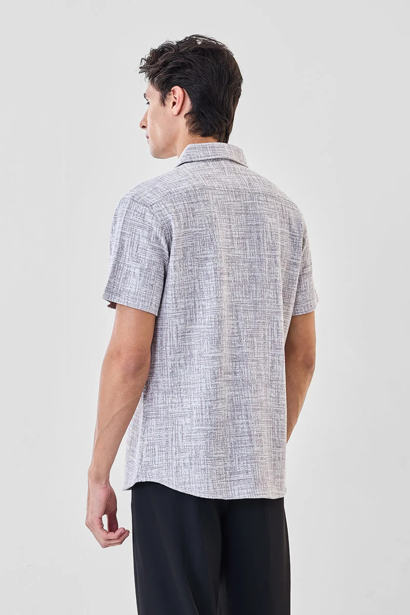 SNITCH Textured Regular Fit Shirt