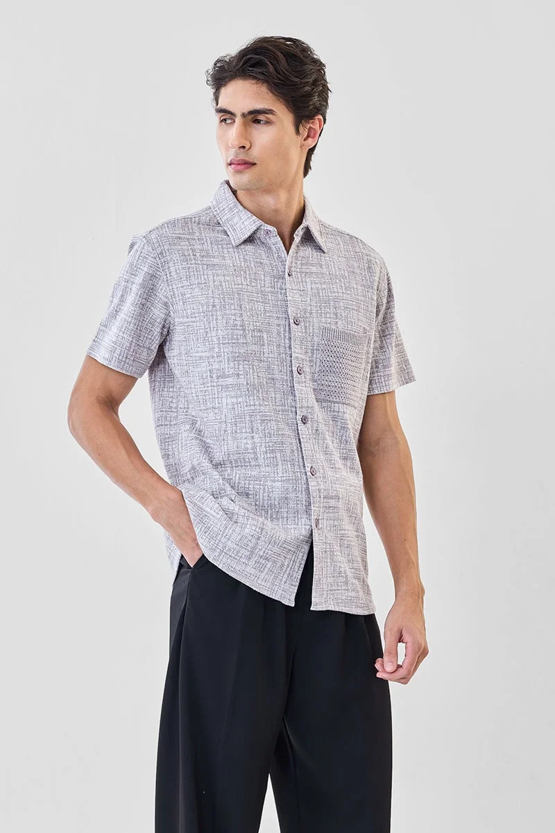 SNITCH Textured Regular Fit Shirt