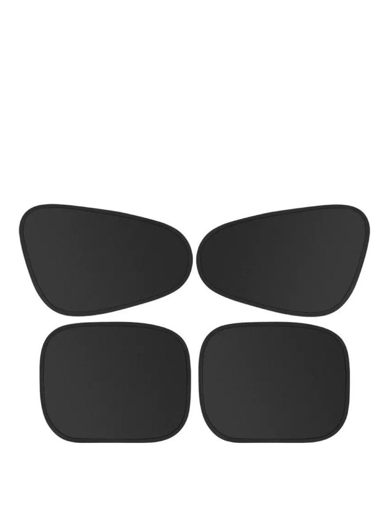 Generic Car Side Window Sun Shade, 4 PCS Universal Magnetic Car Curtain for Baby and Kids with Blocks UV Rays, Reduce Damage from Direct Bright Sunlight and Heat, Universal Easy Fit Front Rear Seat  - Image 1