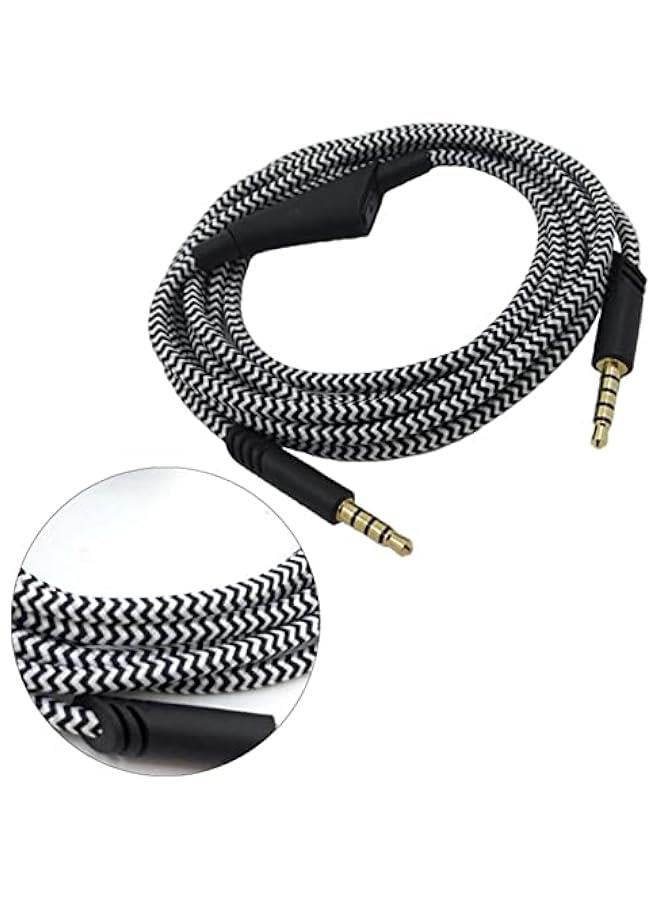 Replacement Headset Cable with Volume Control for Astro A10 A40 A30, 6.6ft Adjustable Gaming Headset Cable Headphone Audio Extension Cord, Virtual Surround Lossless Stereo Sound (Black) - Image 5