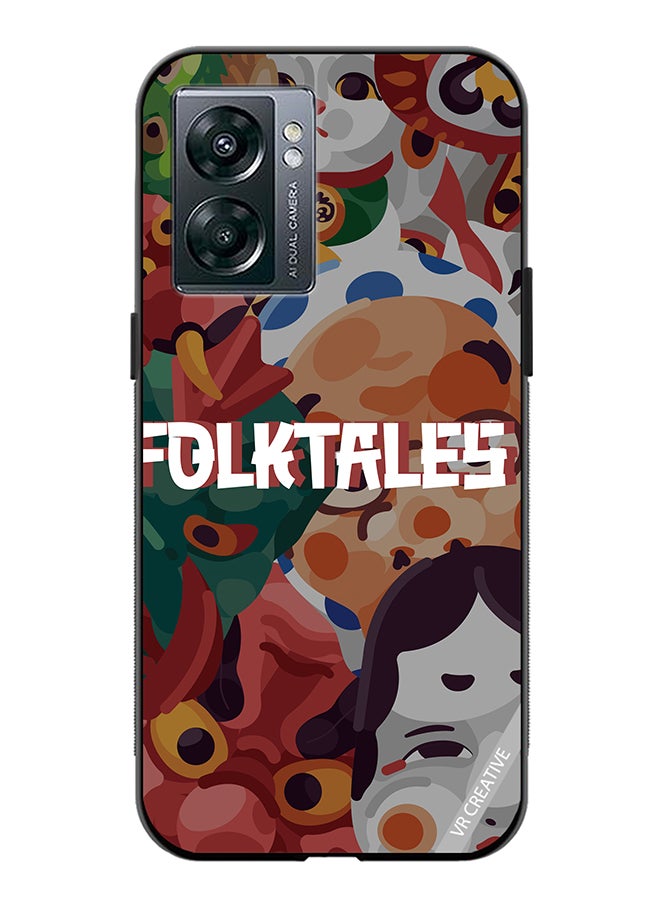 VR CREATIVE Protective Case Cover For Oppo A57 5G Japanese Folk Tales Design Multicolour - Image 1