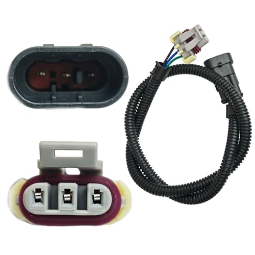 AUOSTMO Manifold Absolute Pressure MAP Sensor Connector Pigtail Extension 24in Compatible with GM LS1 LS2 LS6 L76 LS7 3Pin Clipin Style for Gen 3 Early Gen 4 Vehicles - Image 1