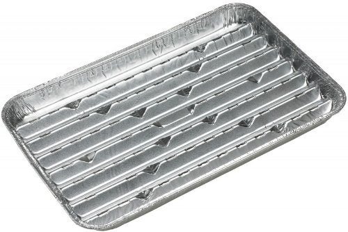GrillPro 50426 Aluminum Foil Grilling Trays, 3-pack, Silver - Image 3