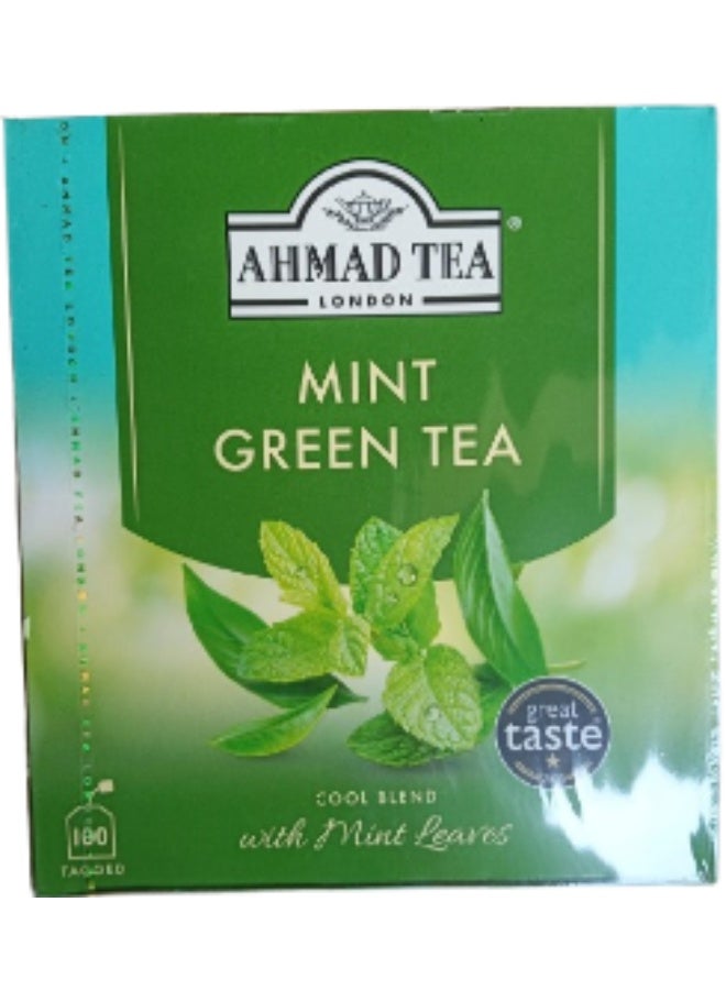 أحمد تي أحمد تى اخضر بالنعناع 100 فتله