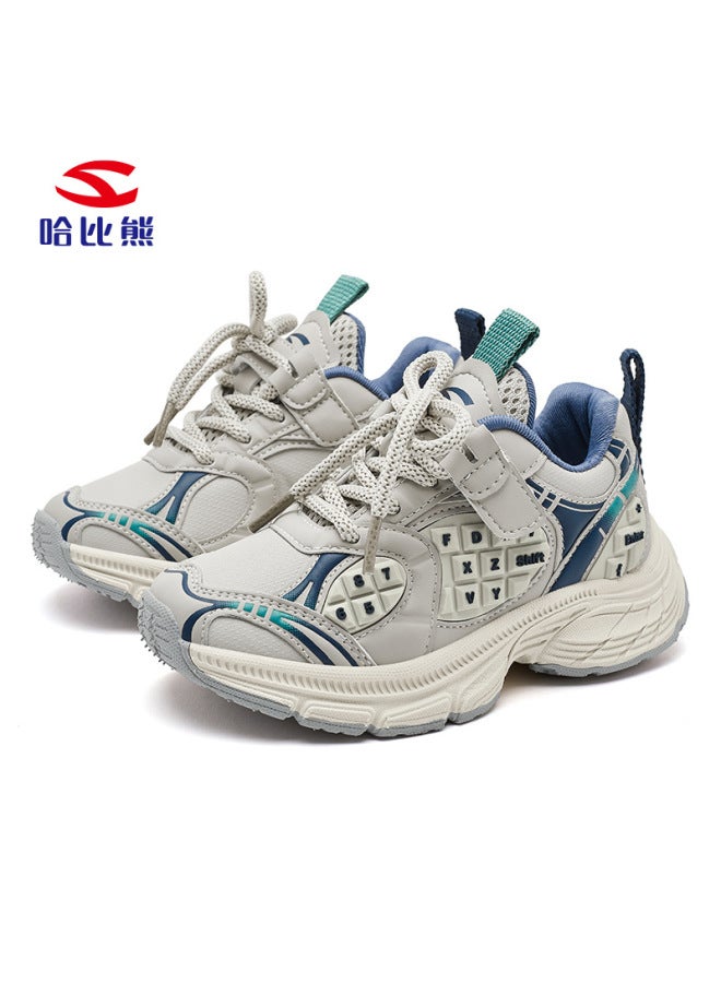 Habib Bear Leather Sneaker Spring And Autumn Boys Father Shoes Girls Casual Shoes Fashion Joker Single Shoes A Generation Of Hair