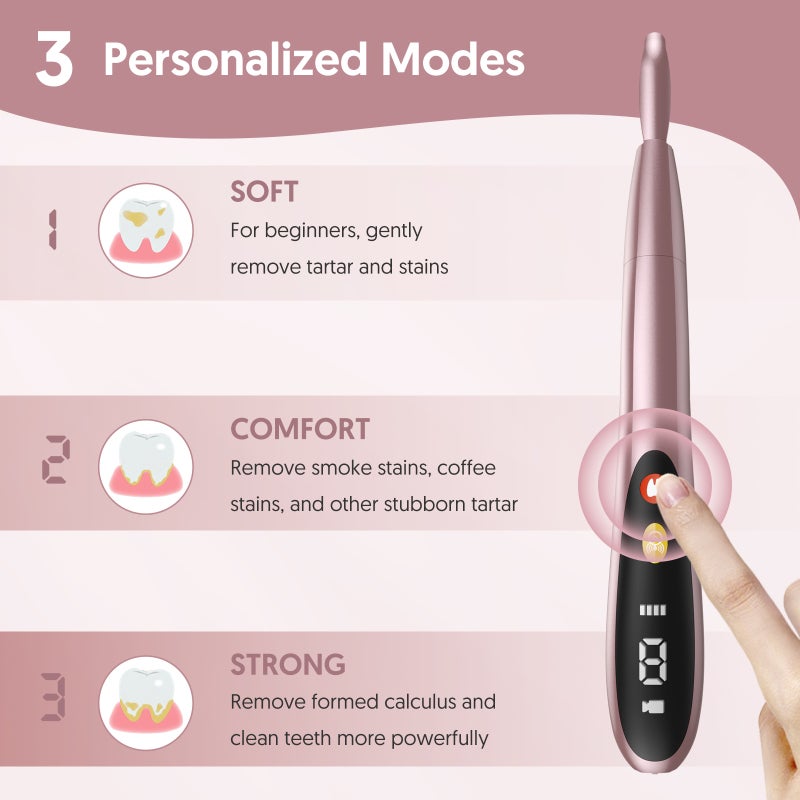 Electric Tooth Cleaner 42KHz WiFi Visual Smart Tartar Remover - 3-Speed Mode High-Definition Image Display for Home Oral Care - Image 5