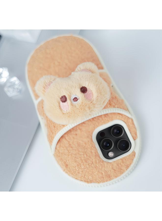 Zaboon Case For iPhone 13 Pro Max Creative Plush Doll Slipper Design TPU Phone Case - Image 1