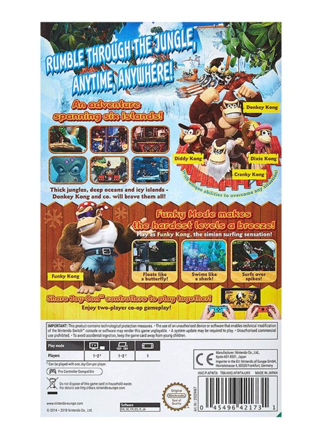 Nintendo Donkey Kong Country : Tropical Freeze (Intl Version) - Adventure - nintendo_switch - Image 2