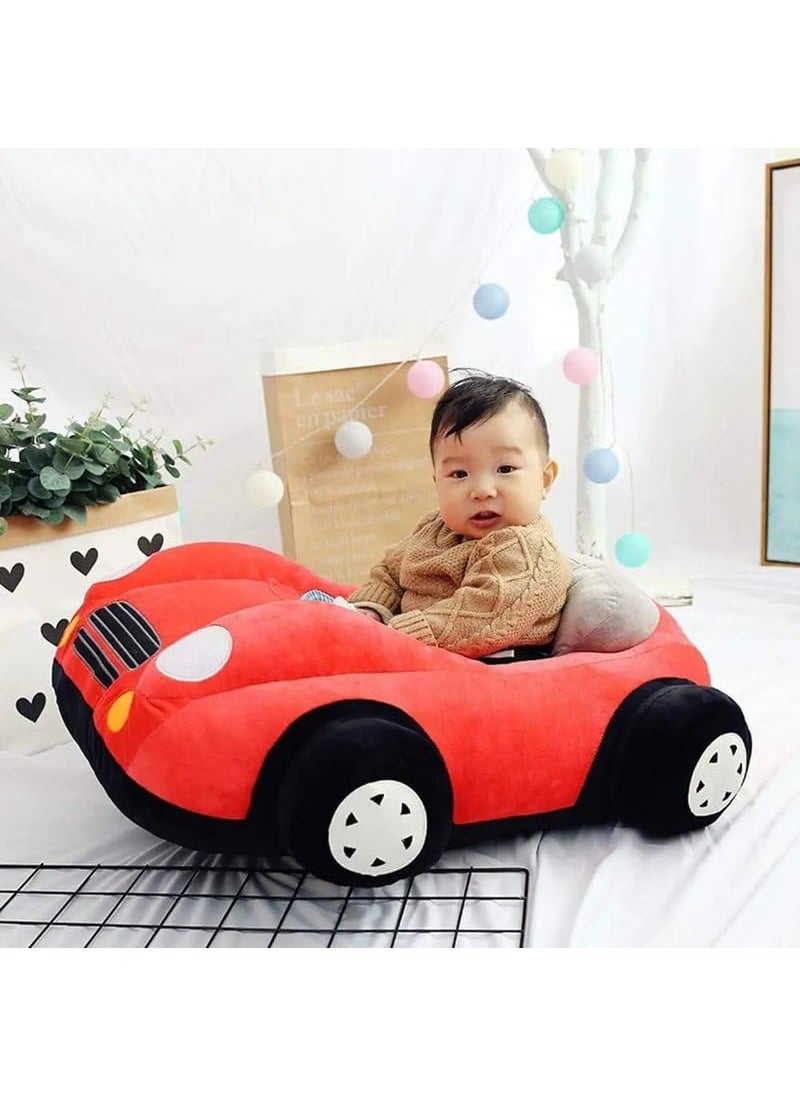 THE MODERN TREND THE MODERN TREND Delightful Red Car Sofa for boy Birthday Gift Sofa Cushion Big car Shape Chair Siting Stool for Kids Minicooper Car Soft Toys Gadi 25Feet  - Image 2