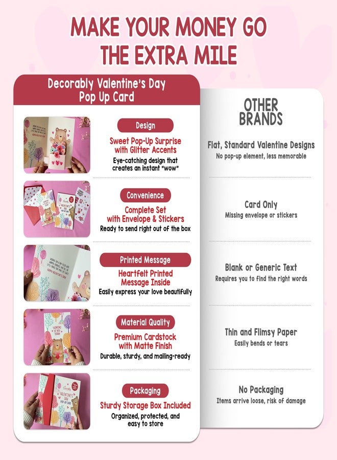 Decorably POP UP VALENTINES DAY CARD - Image 2