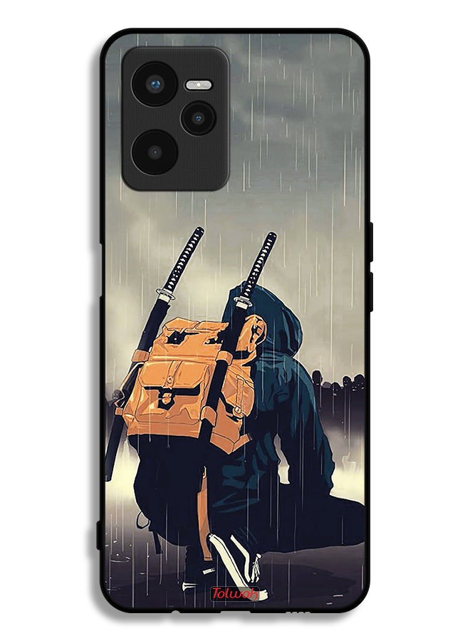 Tolwak Realme C35 Protective Case Cover Sword Samurai Digital Art - Image 2