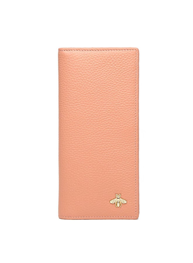 Crocodile Festival First Layer Cowhide Simple Long Women's Wallet Bee 20% Off Ticket Holder Birthday Gift For Women - Image 5