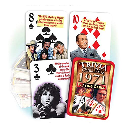 Flickback 1971 Trivia Playing Cards - Image 1