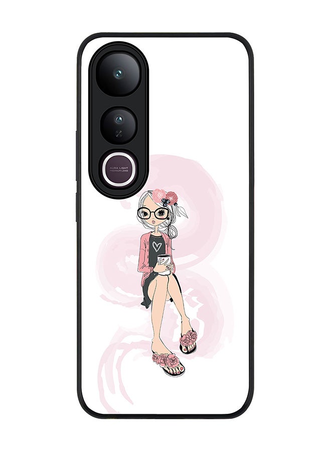 Stylizedd For vivo V50 Lite Case,Slim fit Camera Protection, Shockproof Thin Phone cover  - Nerdy Cute
