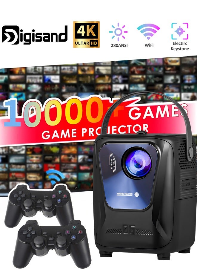 Digisand Game Projector and 2 Retro Gaming Consoles, Mini Projector ...