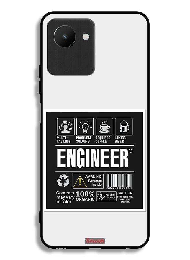 Tolwak Realme C30s Protective Case Cover Engineer Sticker - Image 2