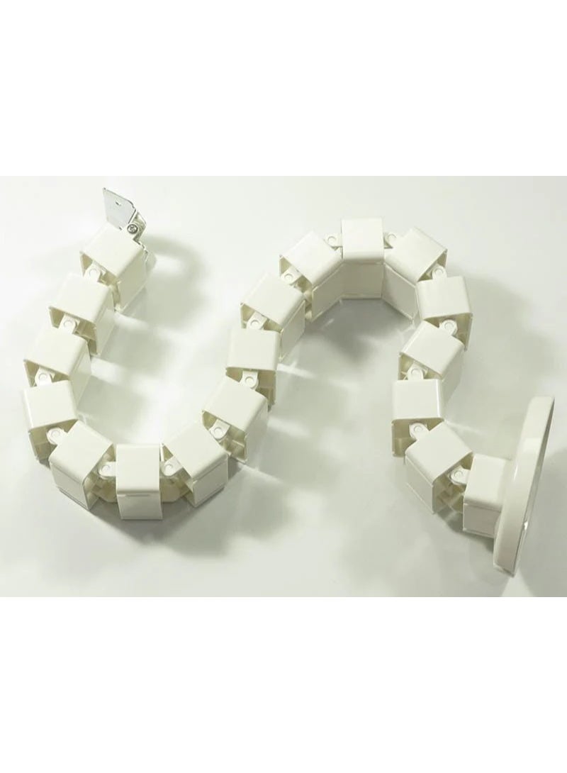 Adjustable Cable Management Organizer – Flexible Cord Management System for Under Desk, Home Office, TV, and Gaming Setups – Easy Installation with Clips, Sleeves, or Channels - Image 3