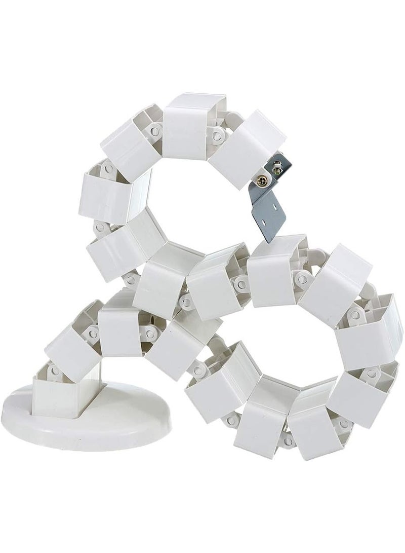 Adjustable Cable Management Organizer – Flexible Cord Management System for Under Desk, Home Office, TV, and Gaming Setups – Easy Installation with Clips, Sleeves, or Channels - Image 1