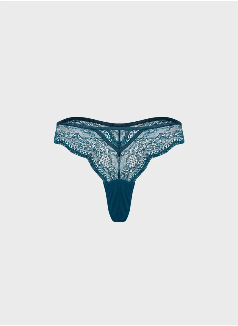 هانك مولر Lace Cut Out Brief